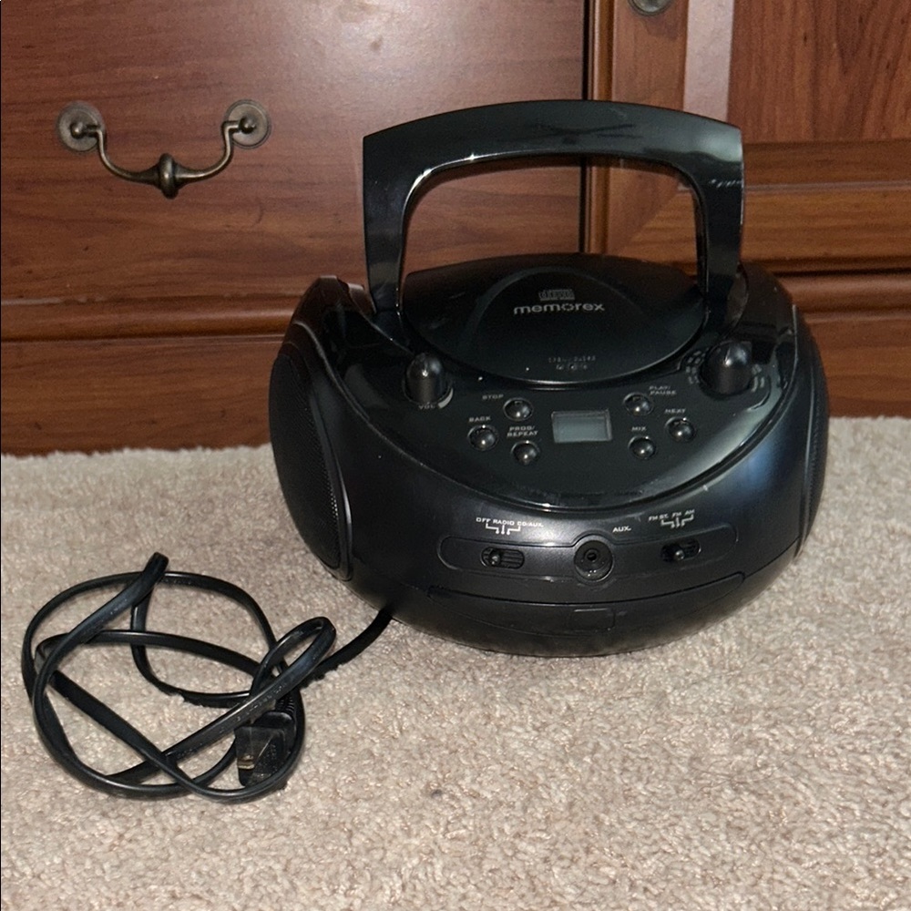 Black Portable CD Player